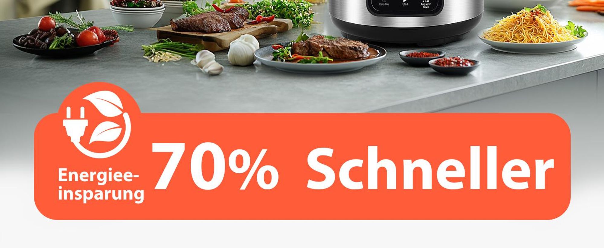 Aigostar - Reiskocher 6L Schnellkochtopf , 1000W Pressure Cooker, 18-in-1 Multikoche, 24h Timer & Warmhalte, Antihaftbeschichtung
