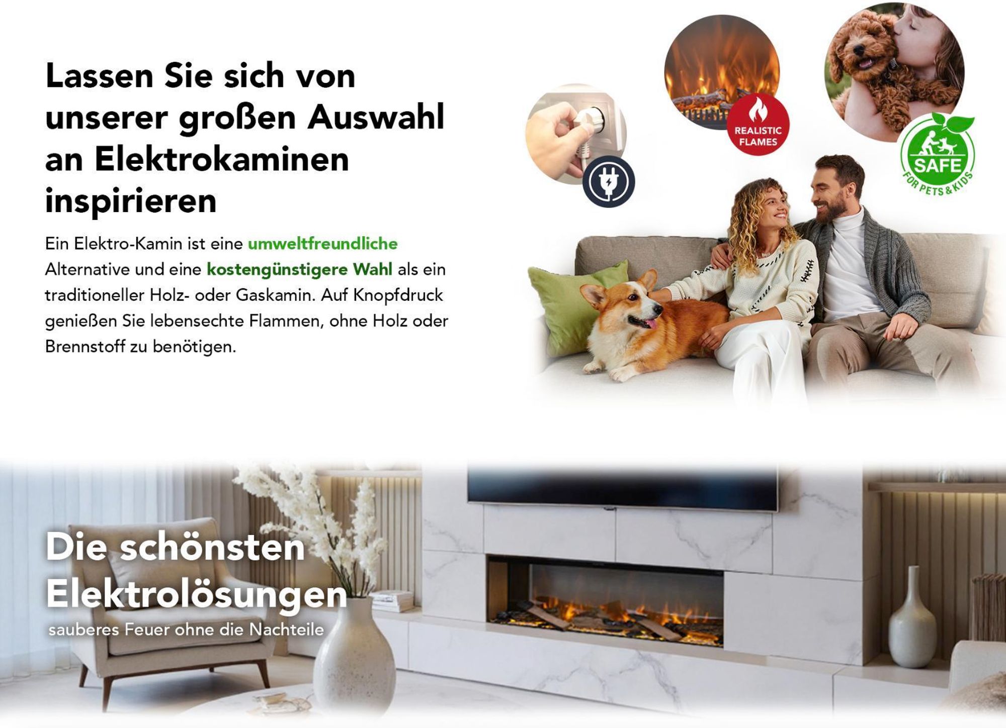 Elektrokaminen Auswahl