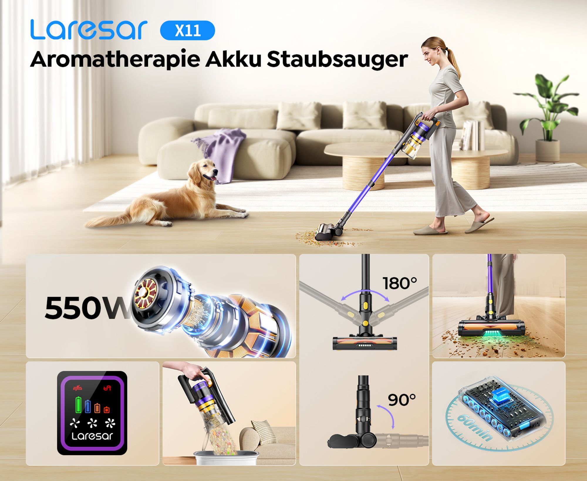 Fabelhafte Laresar Akku Staubsauger Ebenbild