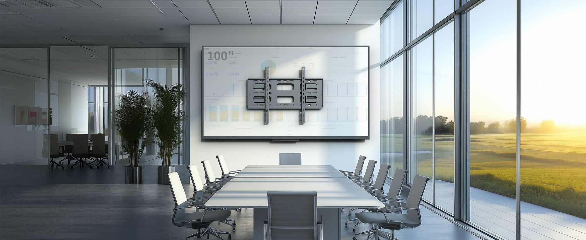 WISFOR Extra Stabil TV Wandhalterung Schwenkbar Ausziehbar für 55" - 100" Zoll Fernseher bis zu 120kg, Max VESA 800 x 600mm, vormontierte TV Halterung