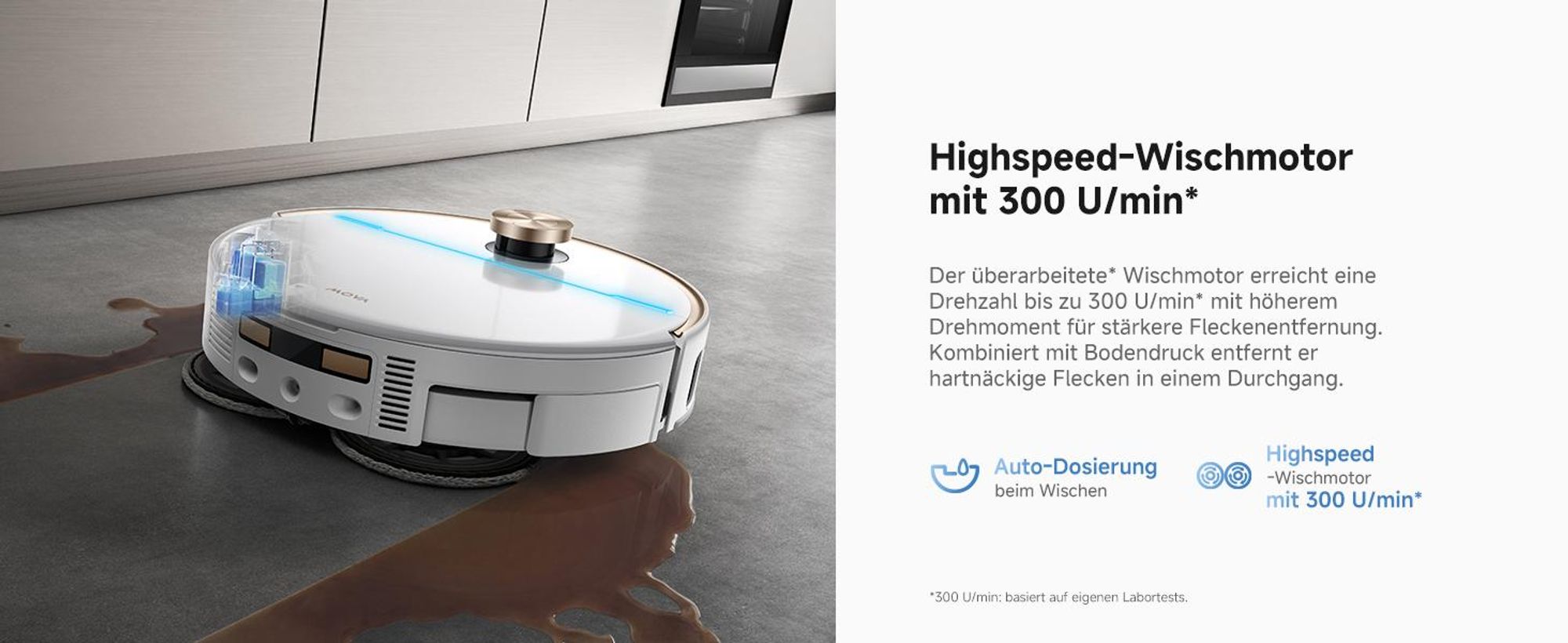 MOVA V70 Ultra Complete Saugroboter, 40000 Pa, MaxiReachX™ Kantenreinigung, 9 cm Hindernisüberwindung, EcoCyclone™ Staubabsaugung, All-in-One Station