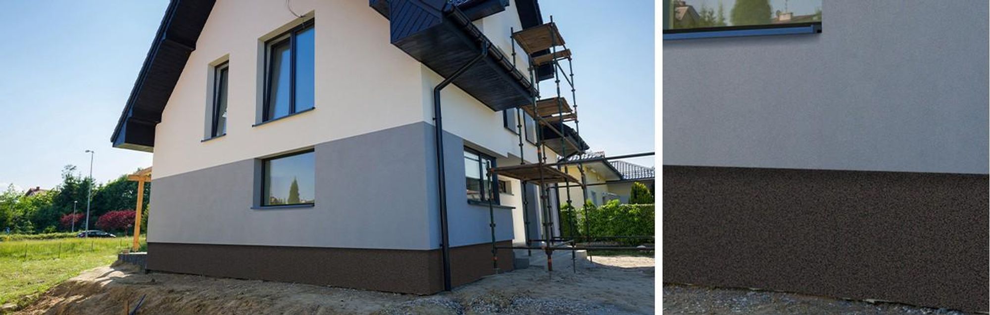 Isolbau Buntsteinputz Mosaikputz BP100 Anthrazit