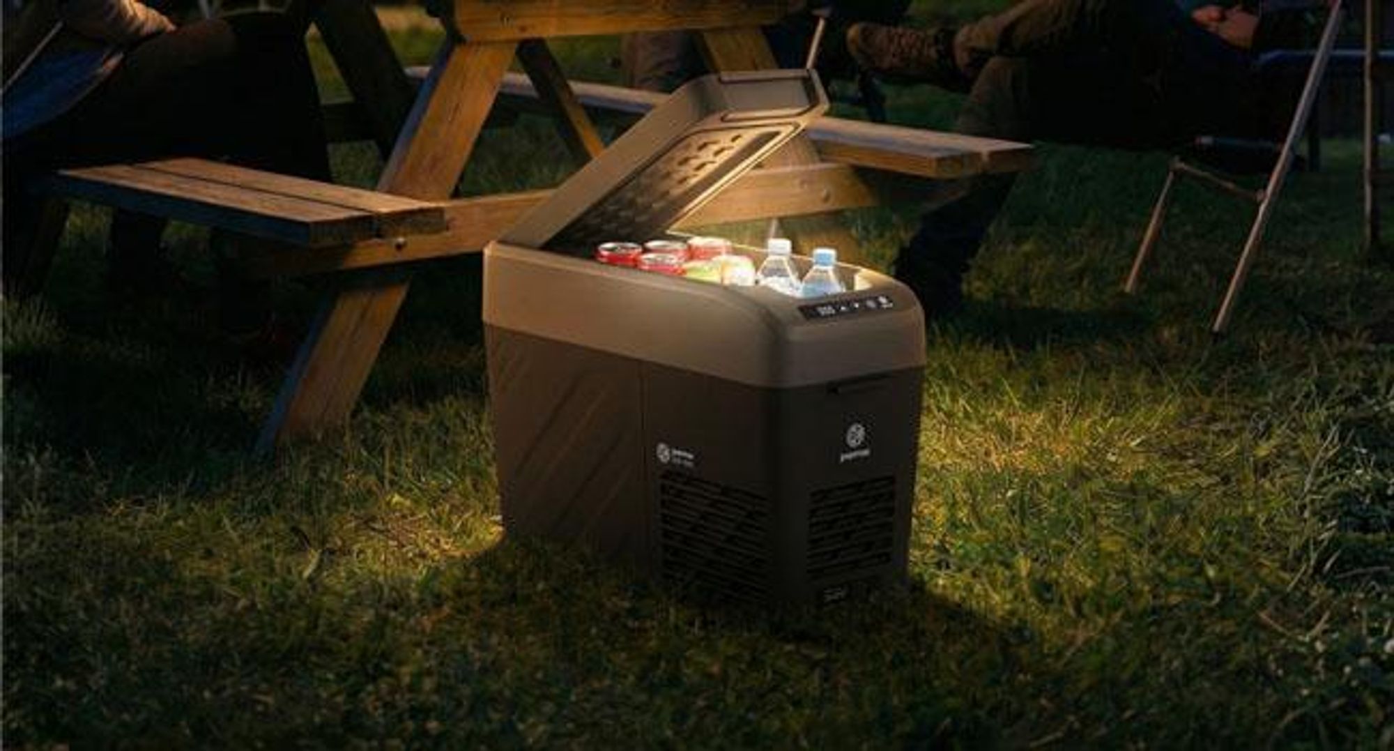 Peme Quest 14 Kompresorowa lodówka turystyczna 15 l Elektryczna lodówka samochodowa 12 V 230 V Mini lodówka i zamrażarka samochodowa do -20°C Lodówka podróżna na kemping, do ciężarówki