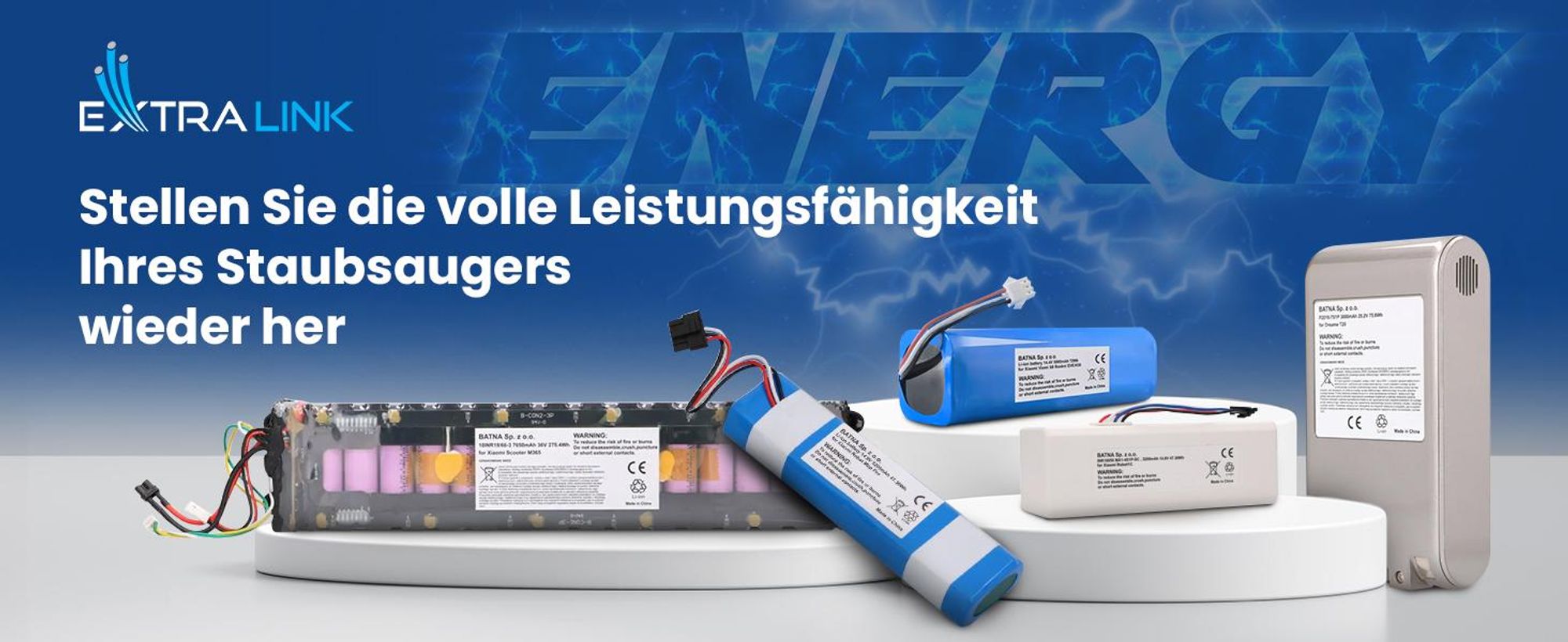 Battery  accumulator Roidmi Eve/H30 H18650CH-4S2P 5000mAh 14.4V 72Wh