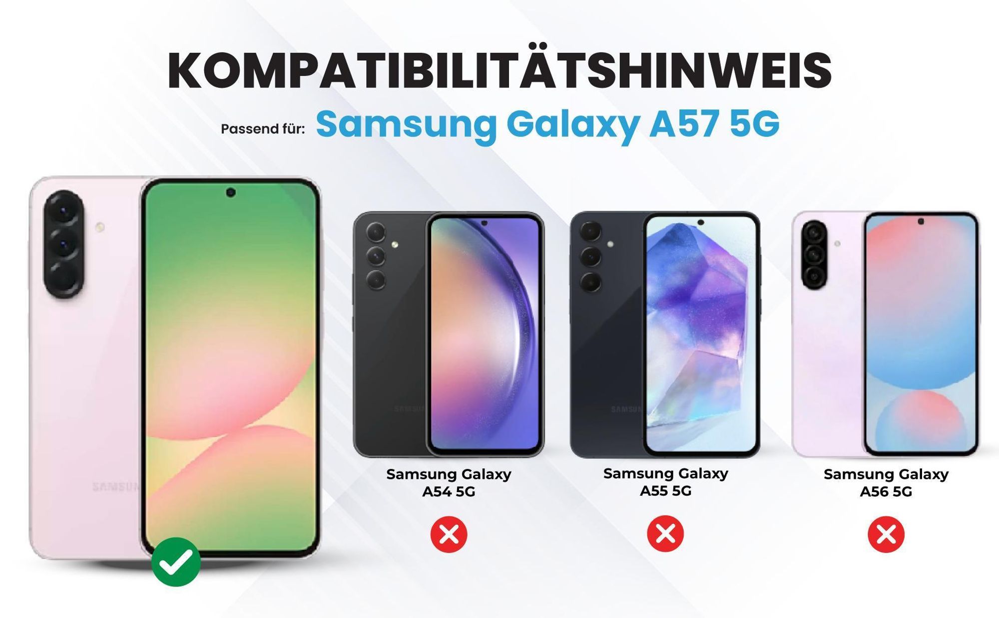 Kompatibilitätshinweise Hülle für Samsung Galaxy A57 5G