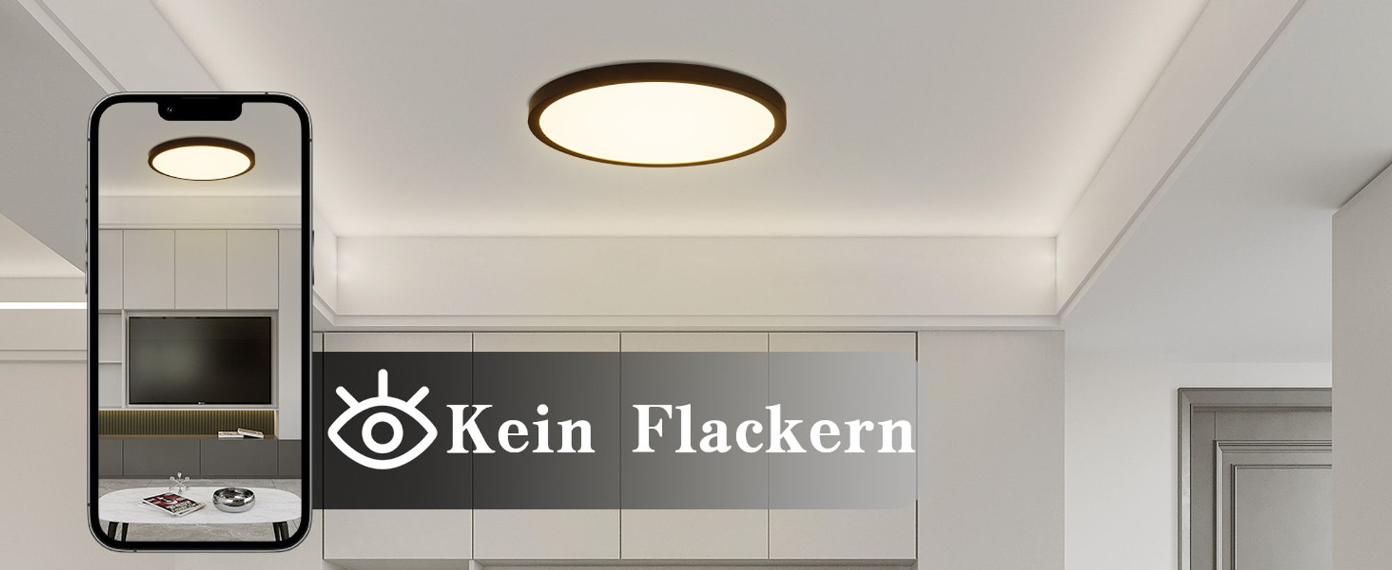 ZMH LED stropné svietidlo čierne Stropné svietidlo ploché 8 W 3000 K teplá biela 17 cm Malé stropné osvetlenie pre  kuchyňu chodbu
