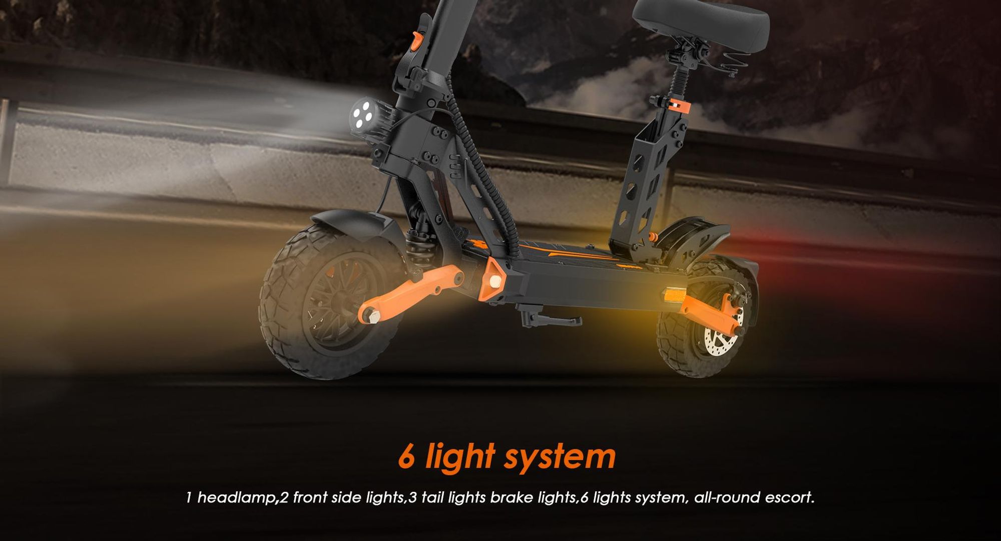 G2 PRO - Trottinette électrique pliable - Roues 9" - Batterie 48v 15Ah - Autonomie 55KM – Freins à double disque - Selle amovible - Écran LED