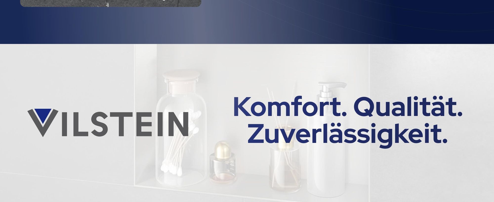 VILSTEIN Duschnische 30x60 cm | Aufputz | Wandnische Schwarz | Duschregal
