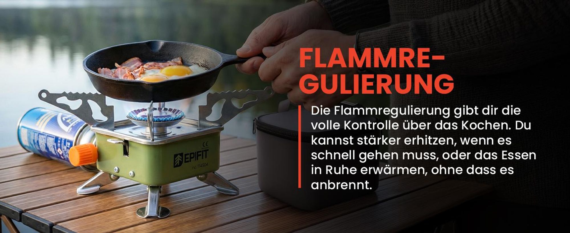 Gaskocher Campingkocher Klein für Kartuschen Gasflasche Tragbarer