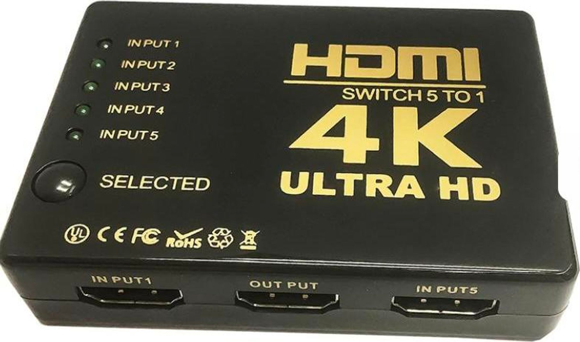 HDMI Umschalter Switch 5-Port 5 auf 1 Modell 5TO1 für TV PS4 PS5 Xbox Beamer