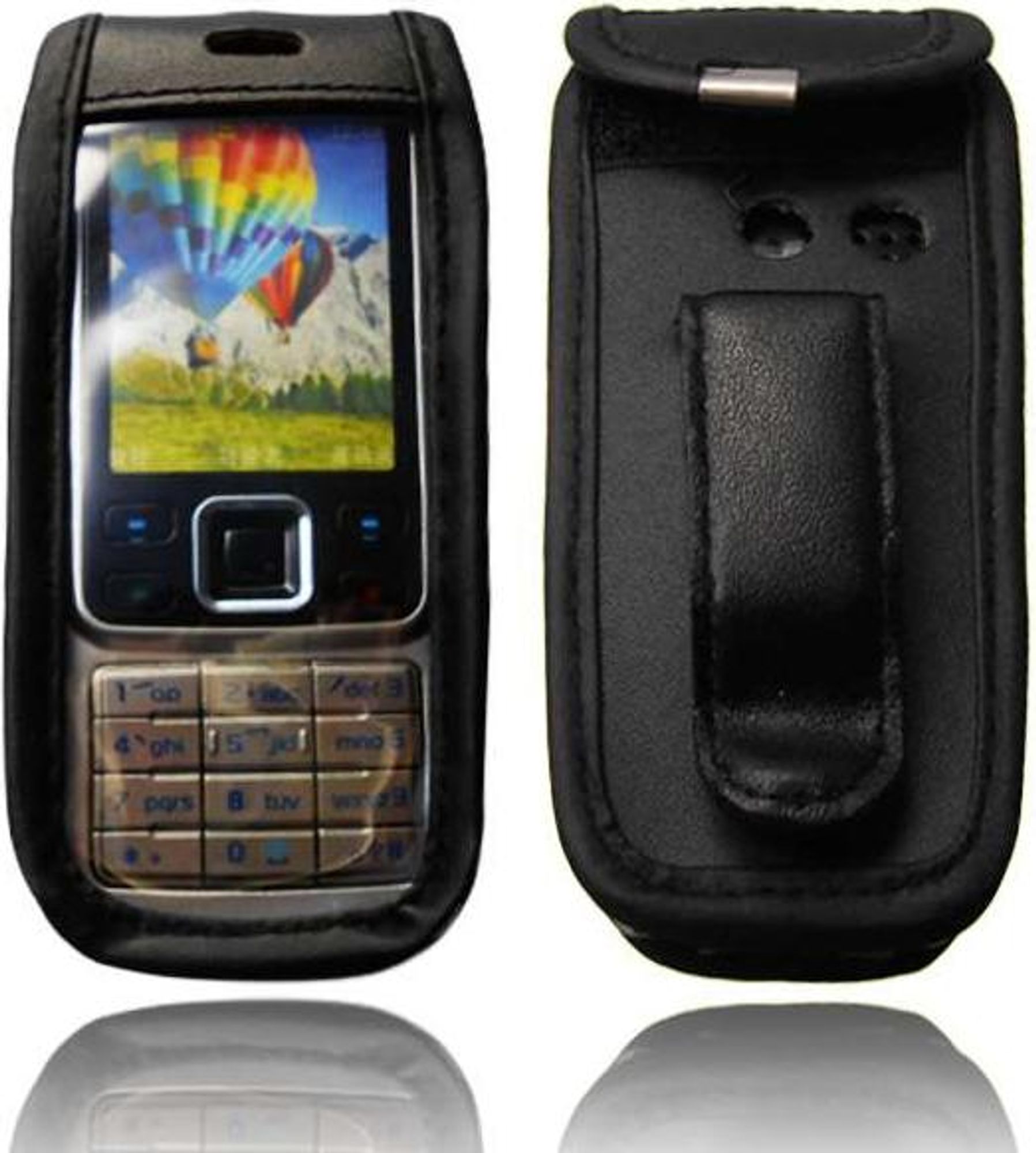 caseroxx Ledertasche mit Gürtelclip kompatibel mit Nokia 6300 aus Echtleder, Tasche mit Gürtelclip und Sichtfenster Bild 1
