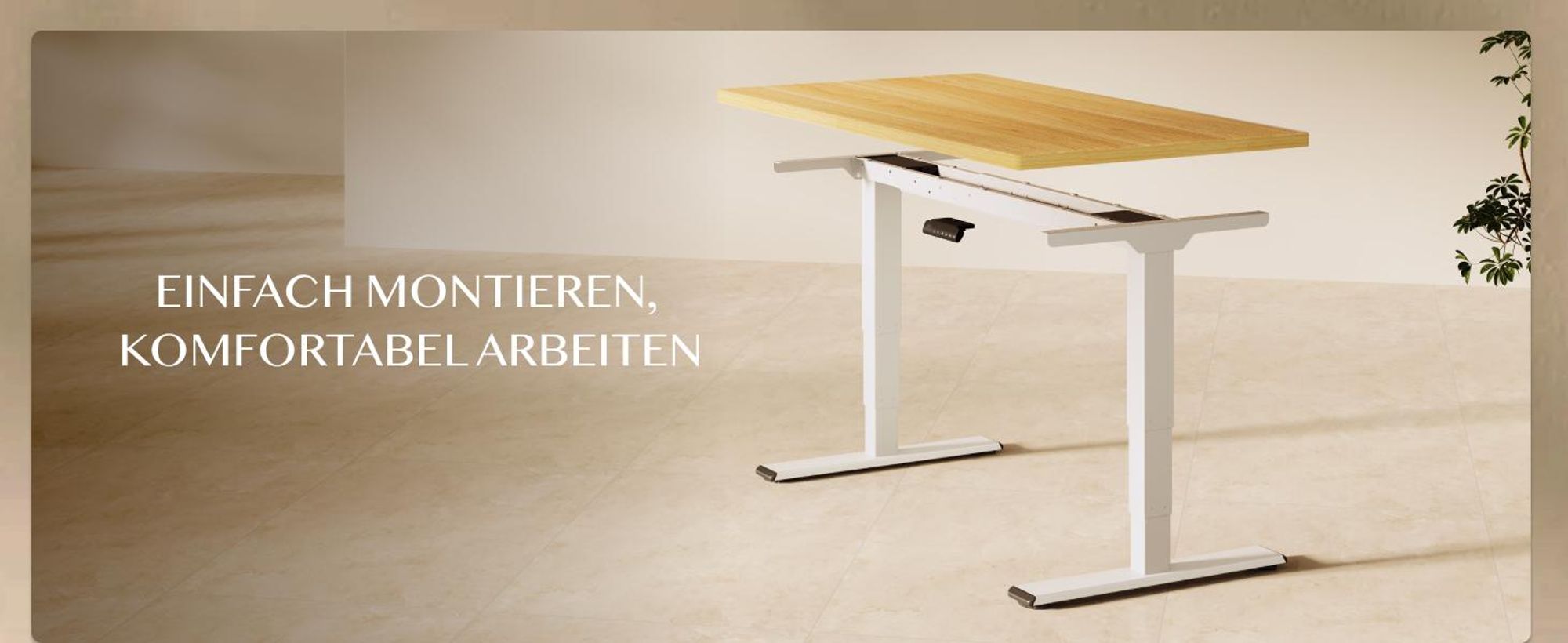 FlexiSpot höhenverstellbarer Schreibtisch elektrisch 120x80cm mit Dualmotor, 25MM einteiliger Tischplatte&3-fach Teleskop EC5 LITE (Weiß)