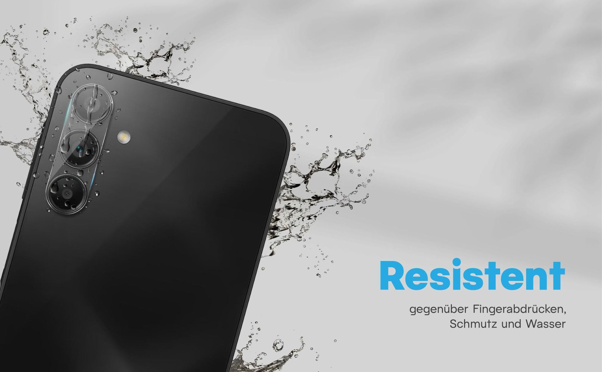 Zweierpack Kameragläser für Samsung Galaxy A16 5G - Resistent gegen Fingerabdrücke