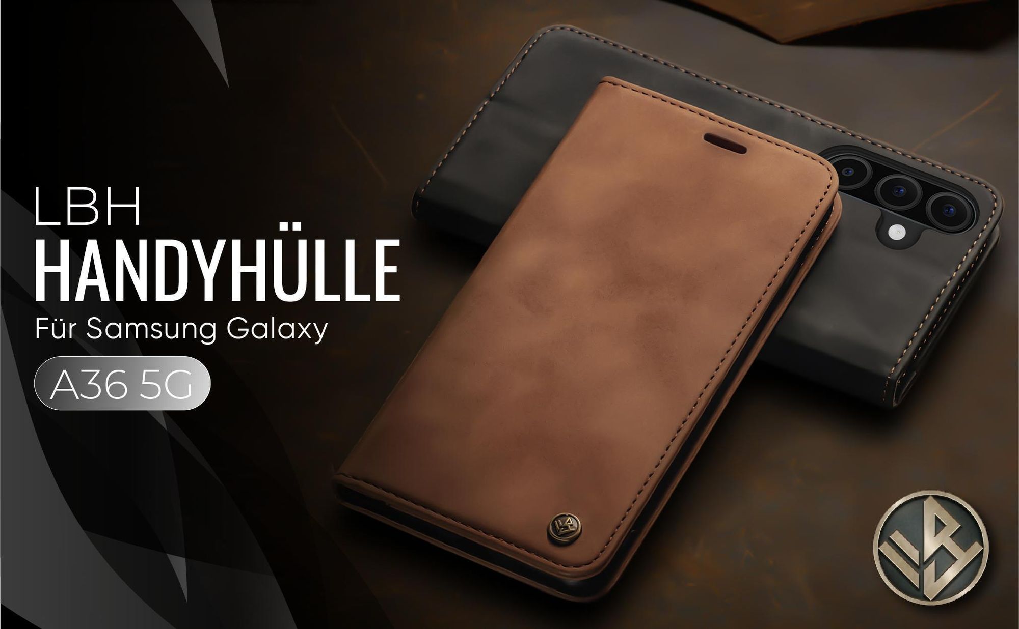 Hochwertige Klapphülle für Samsung Galaxy A36 5G im klassischen Design