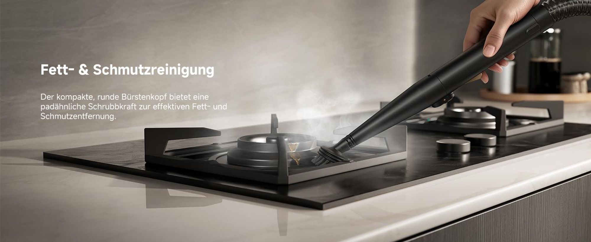 MOVA S10 Dampfreiniger – Mühelose Komplettreinigung für das ganze Zuhause, 9-in-1 Multifunktionsset, 4 Reinigungsmodi