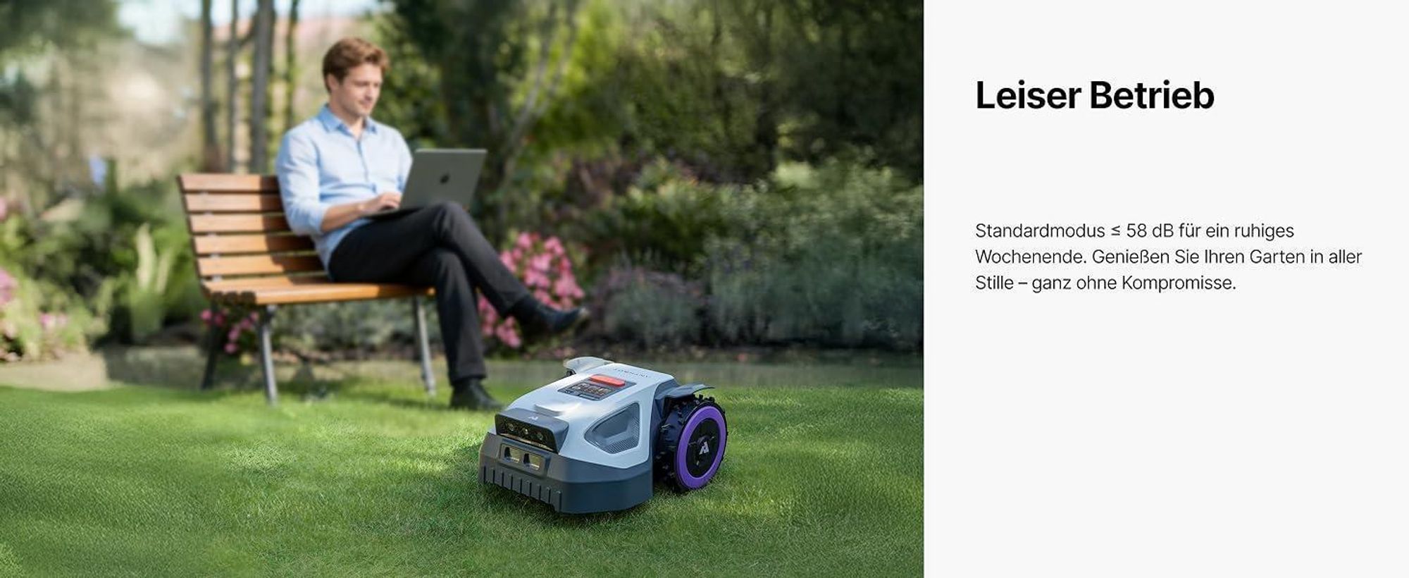 ANTHBOT M9 Mähroboter ohne Draht inkl. Premium-Garage, RTK-Navigation, KI-Kamera, bis 900 m², 45% Steigung, 3 Monate NRTK-Service gratis