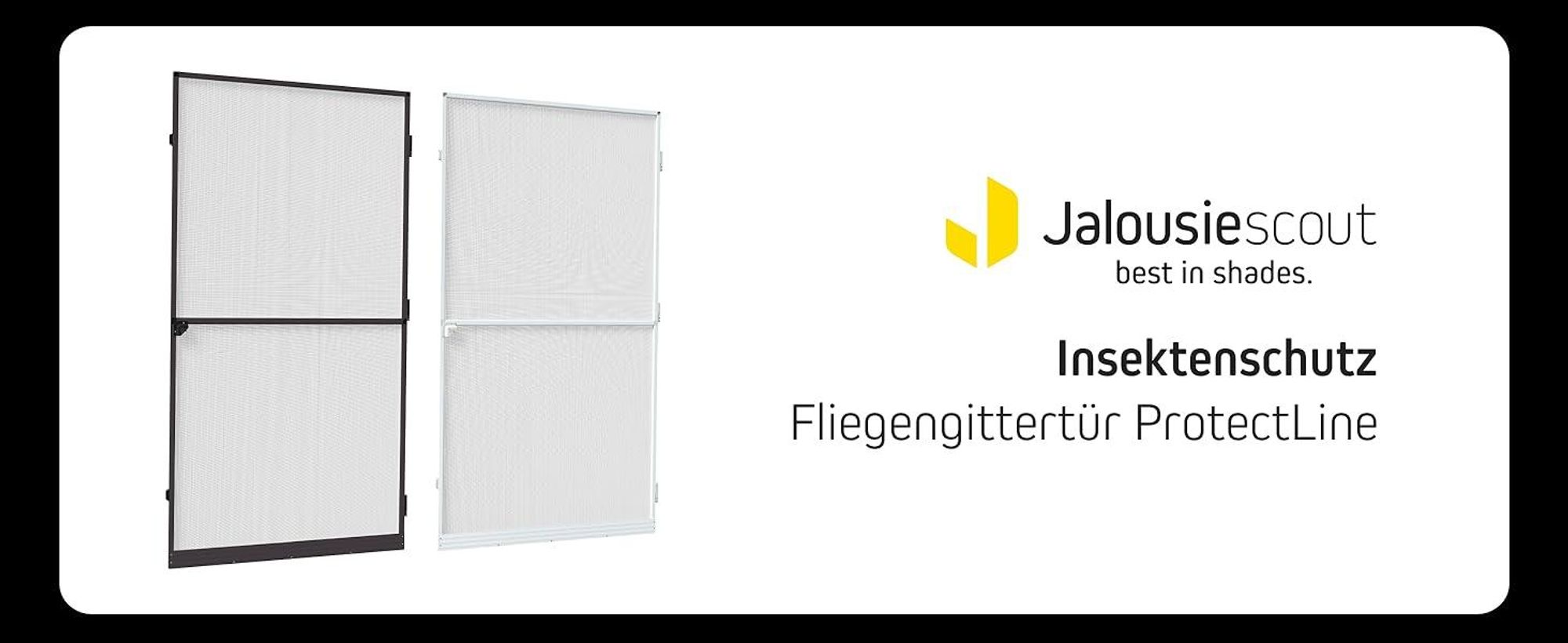 Fliegengitter Tür Balkontür mit Rahmen 80x200 weiß Balkontür Insektenschutz Türrahmen JALOUSIESCOUT ProtectLine