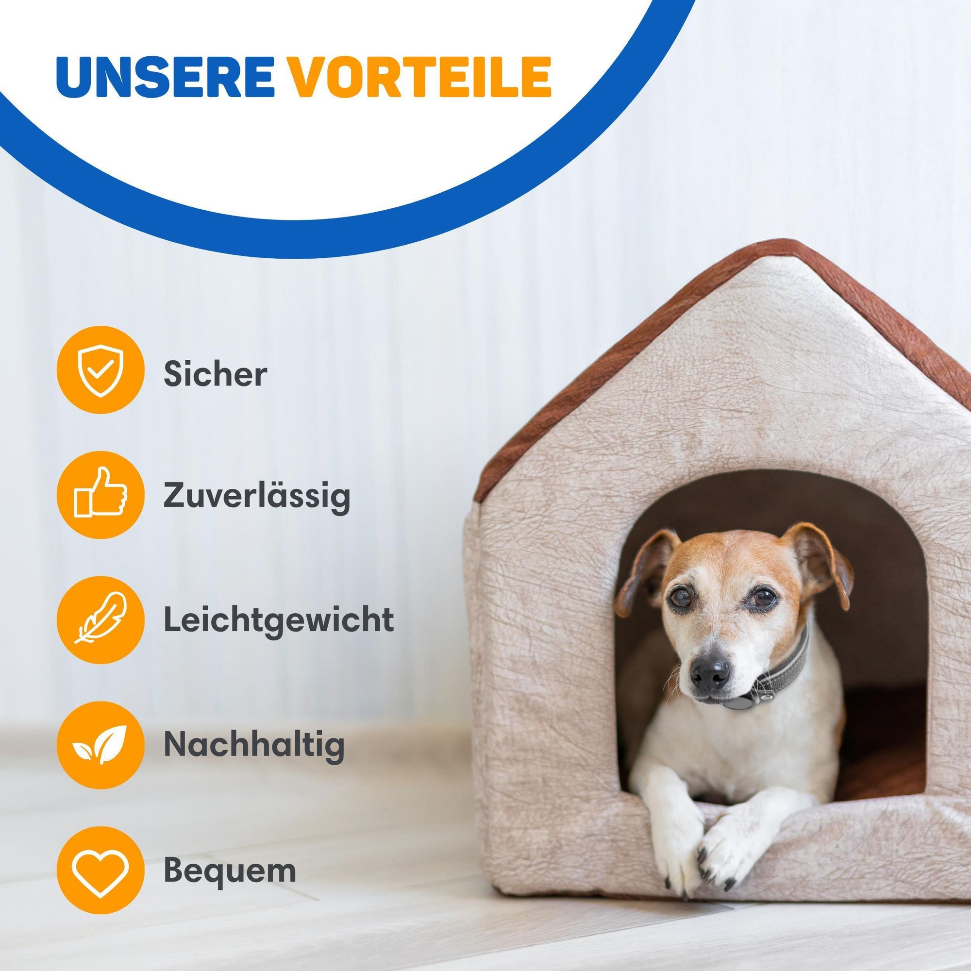 Vulpes Goods Hundehalsband, Apple Airtag Halsband für Hunde, Reflektierendes, Kratzerfest und wasserdicht, Mit 2 Zubehör, 30.5-36 CM, S