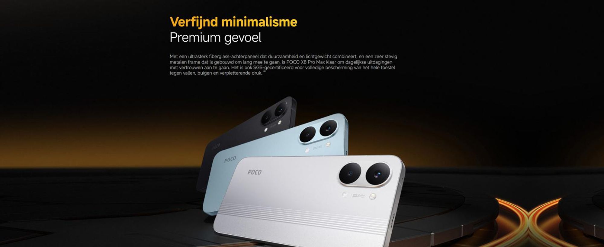 XIAOMI Poco X8 Pro Max 5G Smartphone, 12GB/512GB, 6,83" scherm, 8500mAh batterij, blauw + oplader
