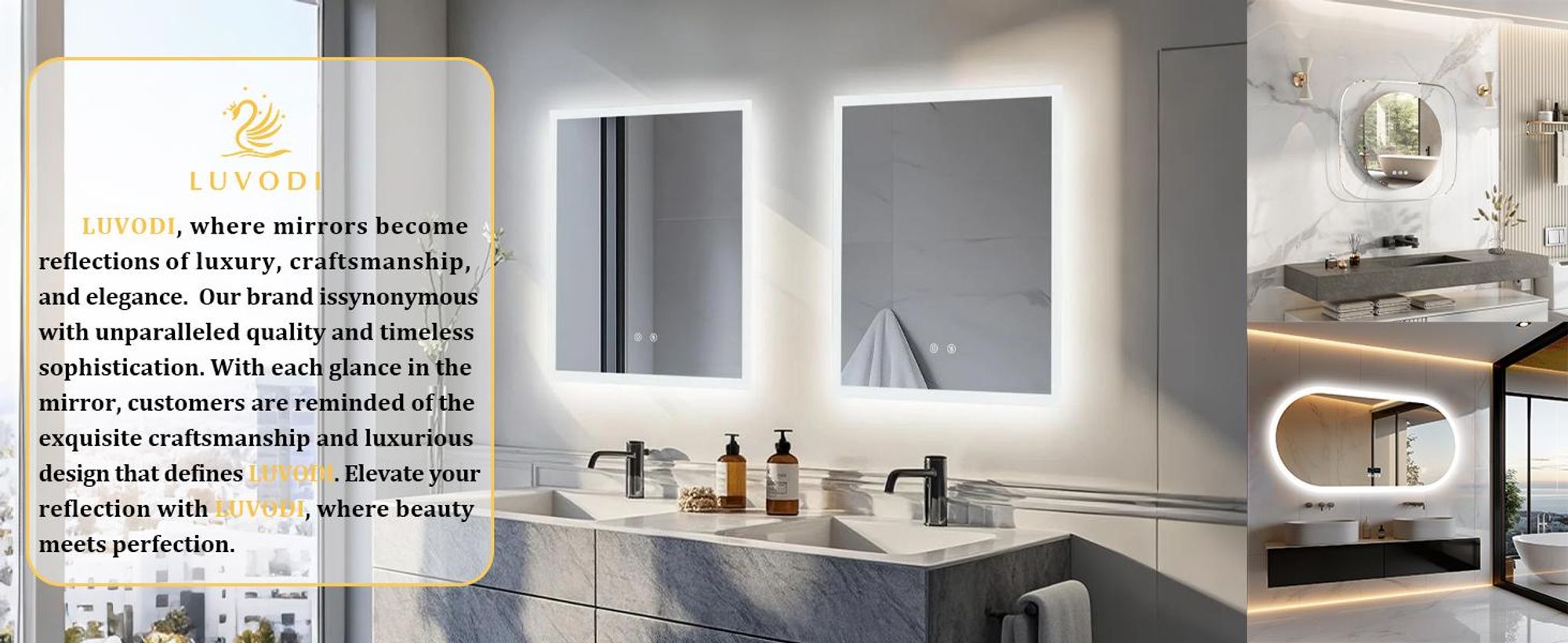 WISFOR Badspiegel mit Beleuchtung beschlagfrei 60×50cm, LED Badspiegel Lichtspiegel Wandspiegel mit Touch-schalter Dimmbar