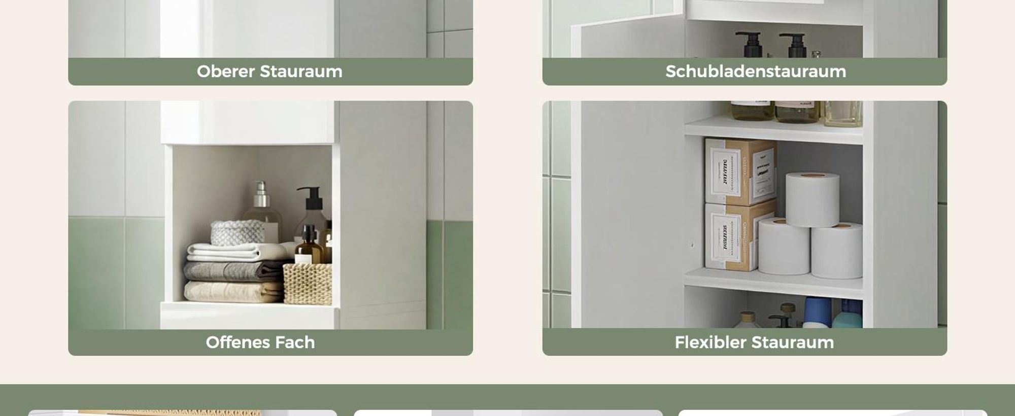 Mondeer Badezimmer Hochschrank mit Hochglanzfront – Schmaler Standschrank mit verstellbaren Böden, Schublade & offenen Fächern, 30 x 30 x 170cm Weiß