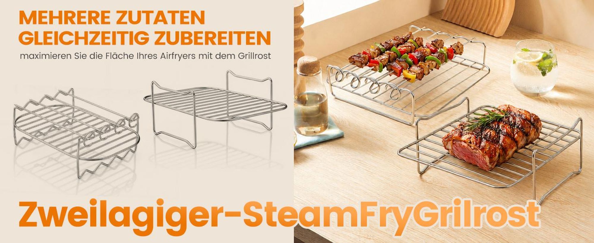 Airfryer Zubehör 24-teilig, kompatibel mit Ninja Cosori, Silikonform Zubehör Set für Dual Zone 7,6–10,4 L, faltbar, BPA-frei, spülmaschinenfest