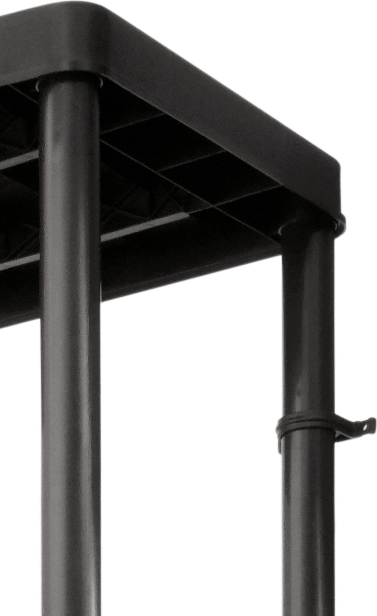 Drabest | Skladové regály - Sklepní regály - Plastový regál 180x74x40 cm - Černý - Vysoká nosnost 250 kg - Stabilní a odolný
