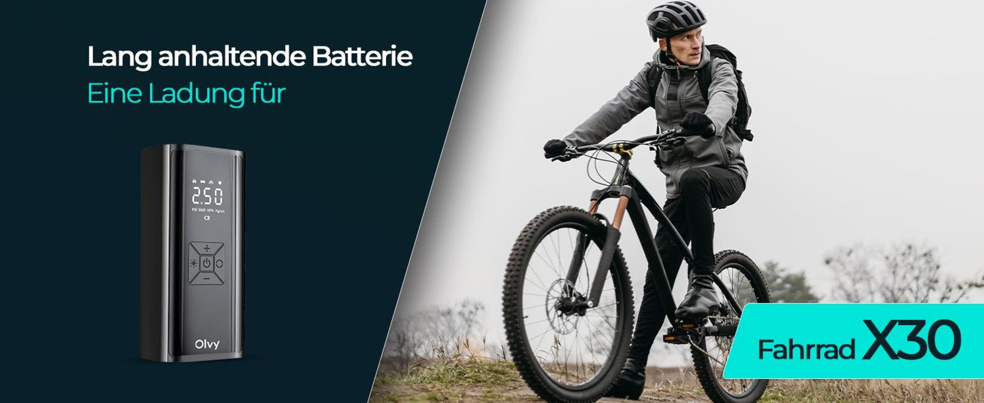 Olvy Luftkompressor 7000 mAh, Mini Reifenpumpe, Elektrischer Kompressor Fahrradpumpe, Elektrische Luftpump, Mini-Kompressor für Auto Fahrrad Bälle