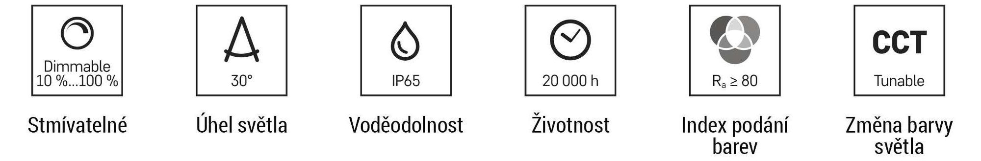 EMOS Chytré zahradní osvětlení se zemním bodcem, prodlužovací díl 1 kus, WiFi, RGBIC+CCT barevné spektrum, stmívatelné, aplikace, vodotěsné, ZIW191R