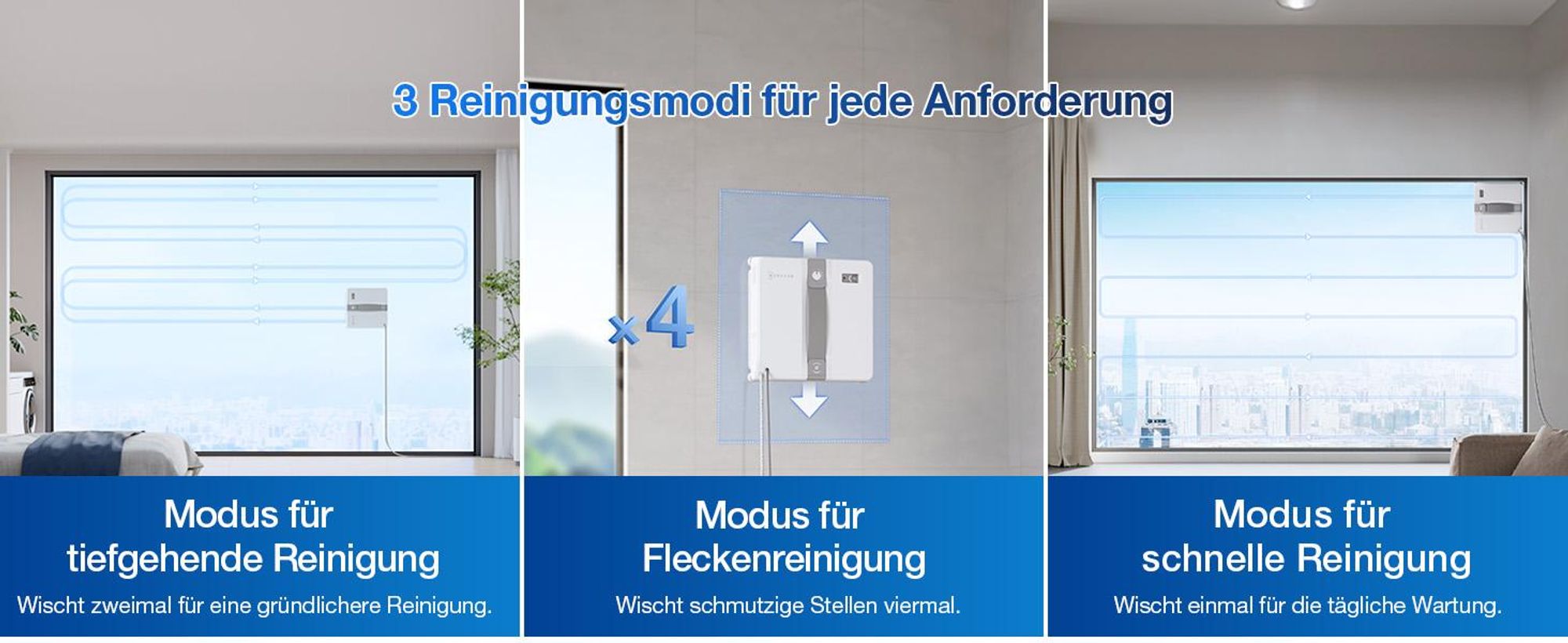 ECOVACS WINBOT Mini Fensterputzroboter Grau