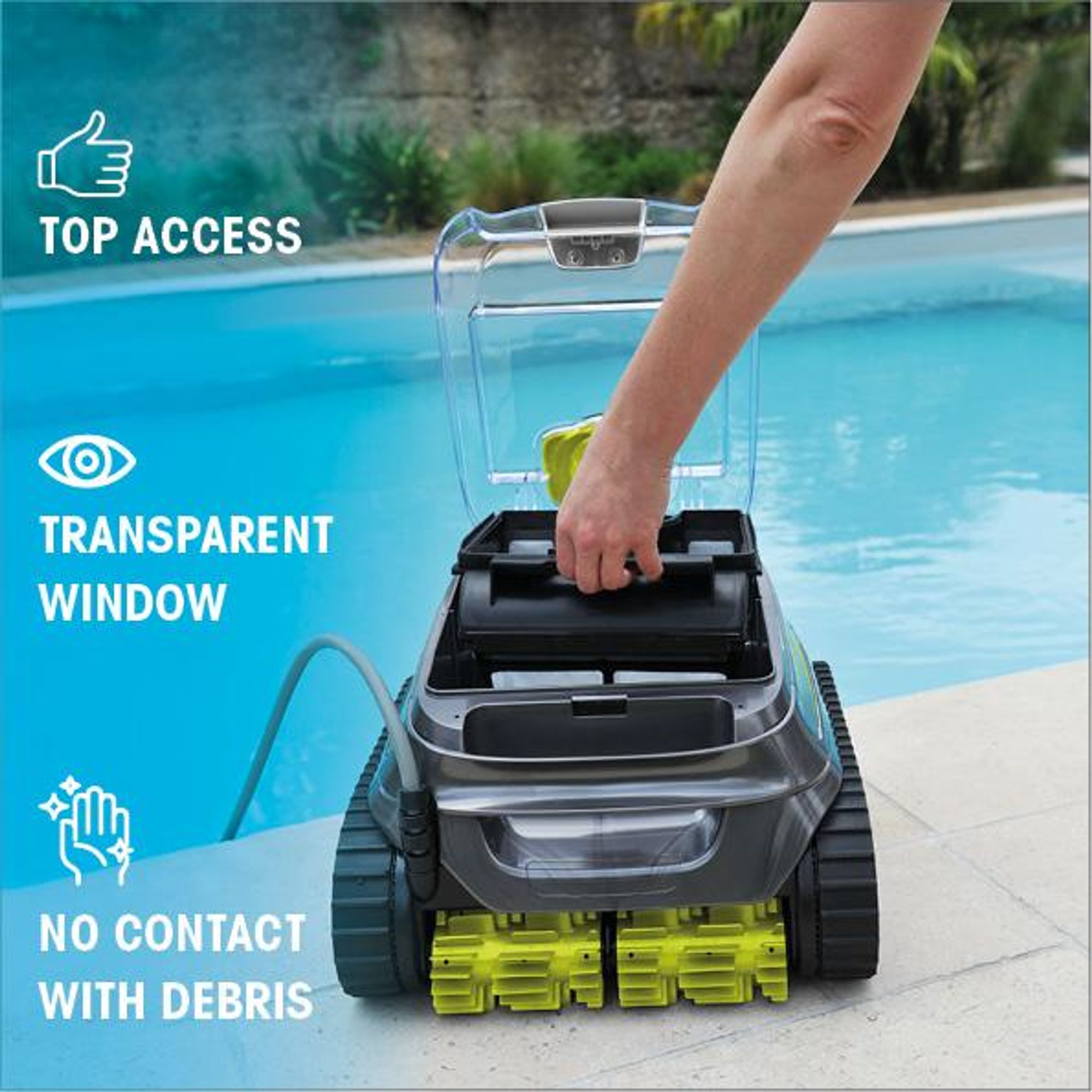 ZODIAC Poolroboter WR000311 - CNX 2020 – Elektrisch, Boden- & Wandreinigung, Leistungsstark & Effizient, für Pools bis 40 m²