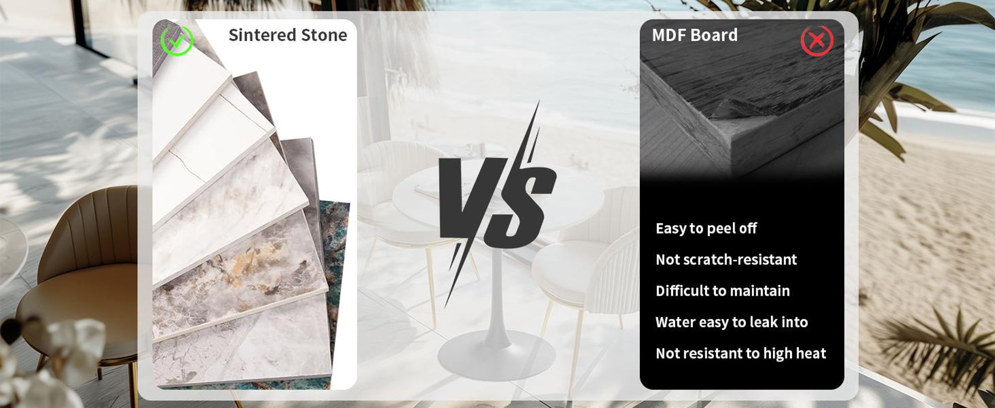 WISFOR Bartisch Küchentisch, Esstisch Marmor, Stehtisch für Esszimmer, Küche, Partyraum, mit Metallgestell, 76x78.5cm, glänzendes Weiß + Schwarz