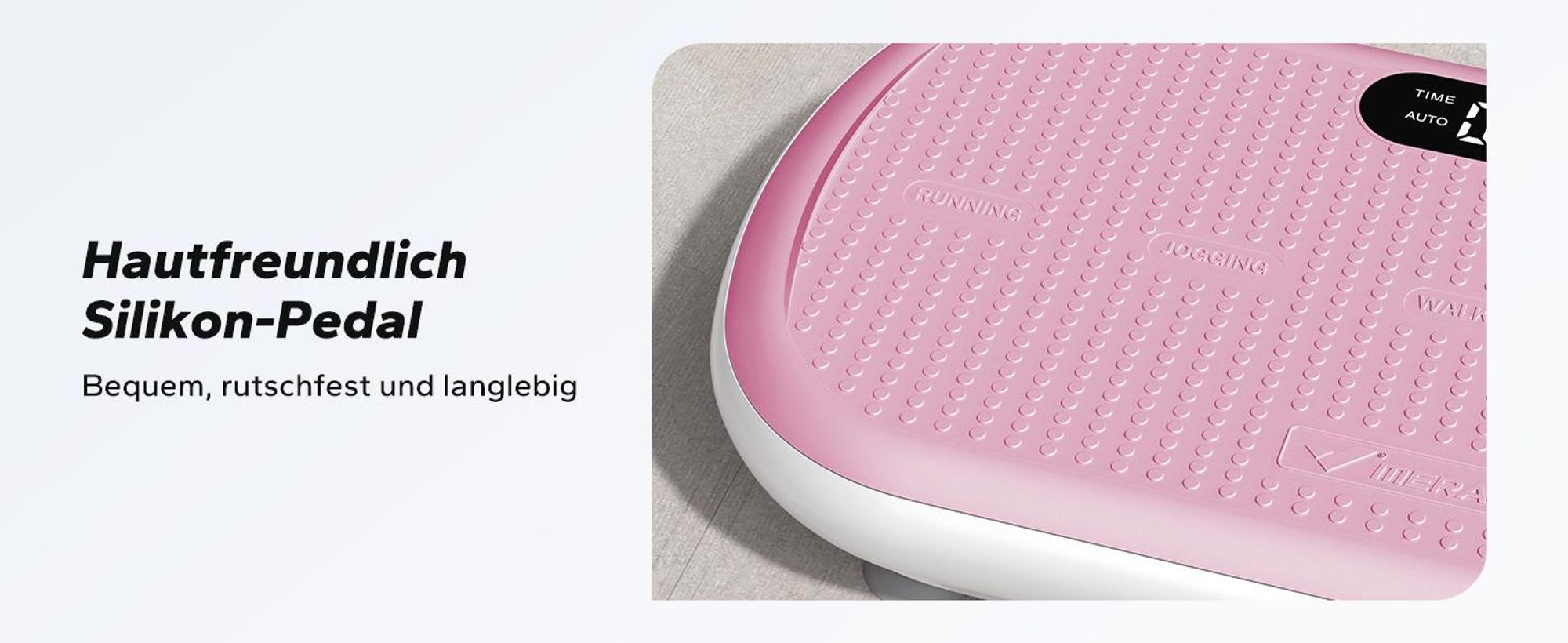 Vibrationsplatte Trainingsgerät mit Bluetooth, 10 Intensitätsstufen, für Ganzkörpertraining, Fettverbrennung, Muskelaufbau, bis 200 kg