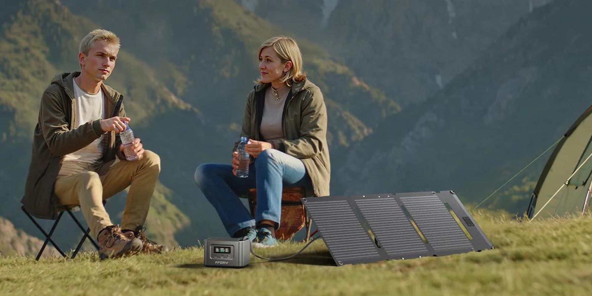 AFERIY 30W Tragbares Solarpanel | Faltbar & Ultraleicht (1,1kg) | für Outdoor