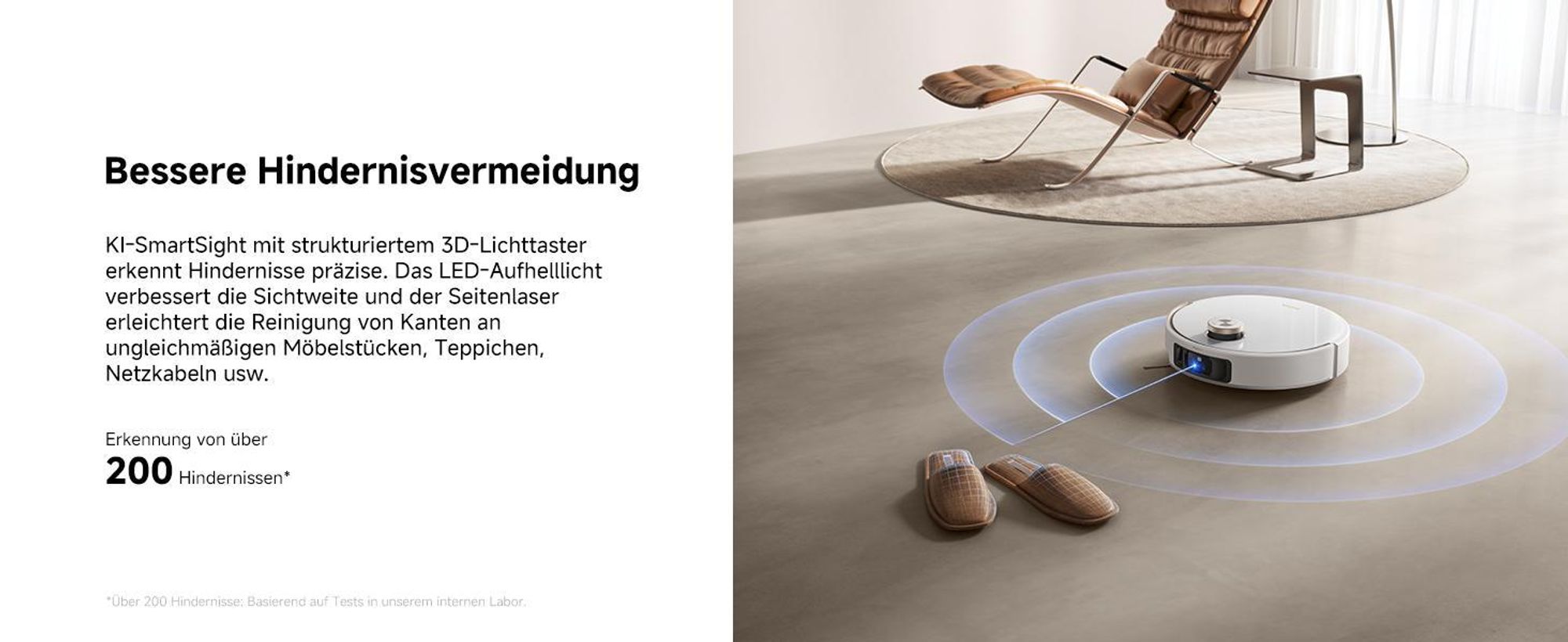MOVA V50 Ultra Complete Saugroboter mit Wischfunktion, Einer Saugkraft von 24000Pa,anhebbare Navigation,Warmwasser-Wischen mit DuoSolution-System,Weiß