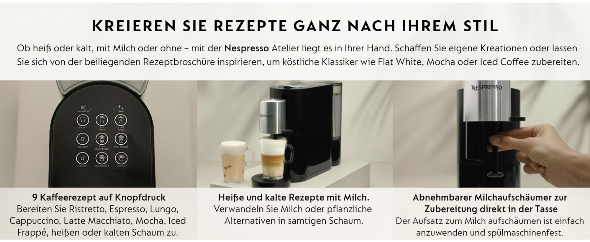 NESPRESSO ORIGINAL | Atelier | Kaffeekapselmaschine von Krups | Schwarz