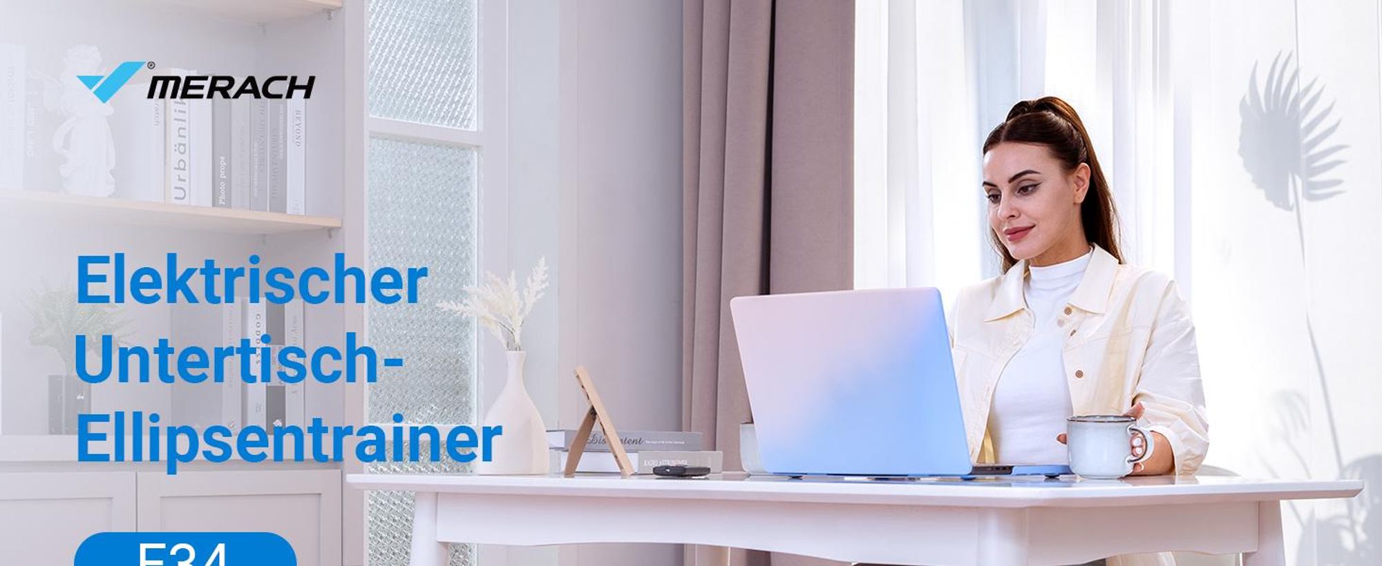 Mini Ellipsentrainer & Stepper – 12-stufiger Crosstrainer mit Fernbedienung & Display, leise, tragbar, vormontiert, ideal für Home-Office & Freizeit
