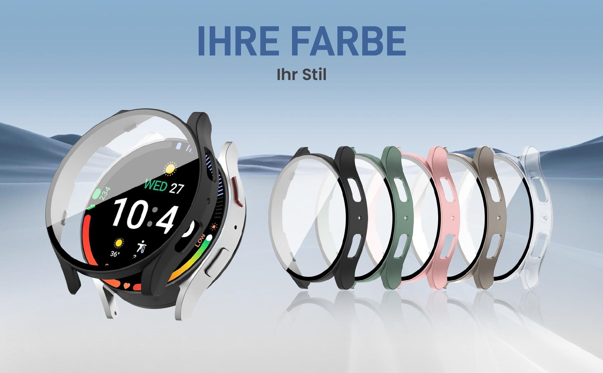 Cover Front Back für Samsung Galaxy Watch7 44 mm in verschiedenen Farben
