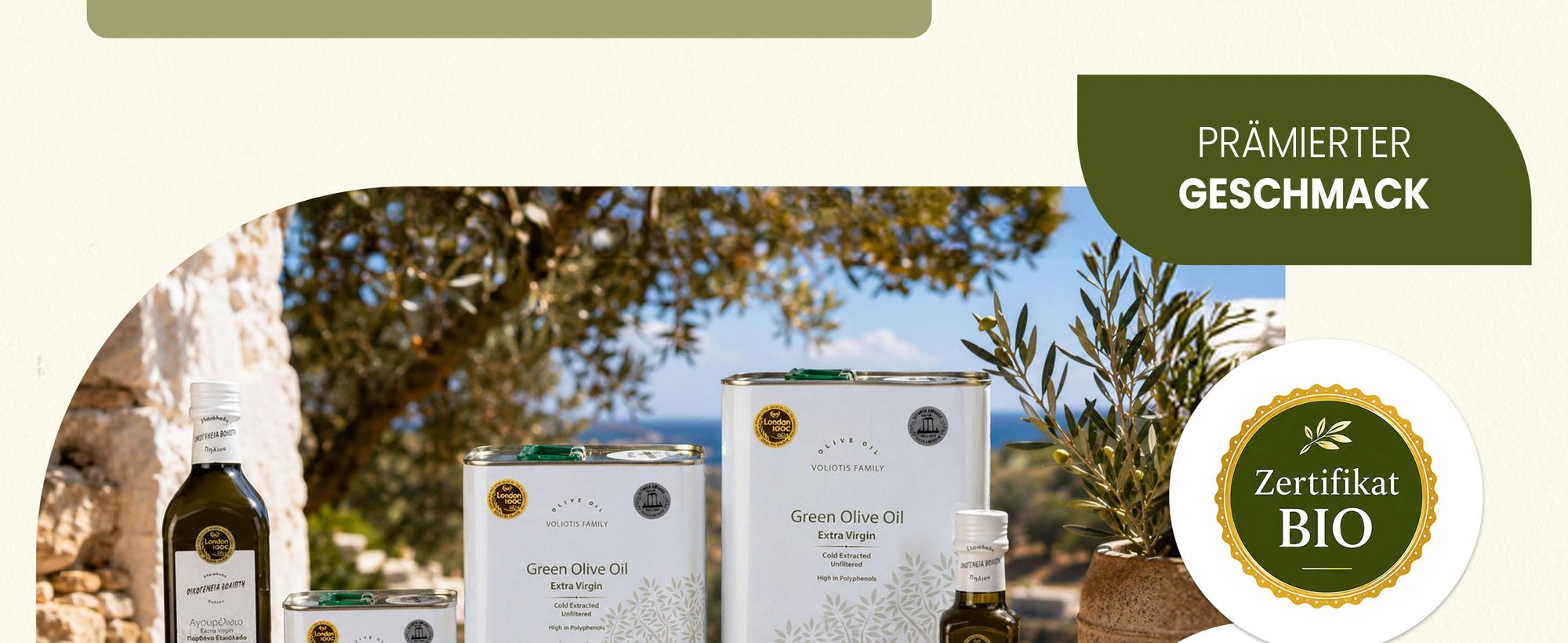 Voliotis, greekbox, Olivenöl, ev green, Natives Olivenöl Extra