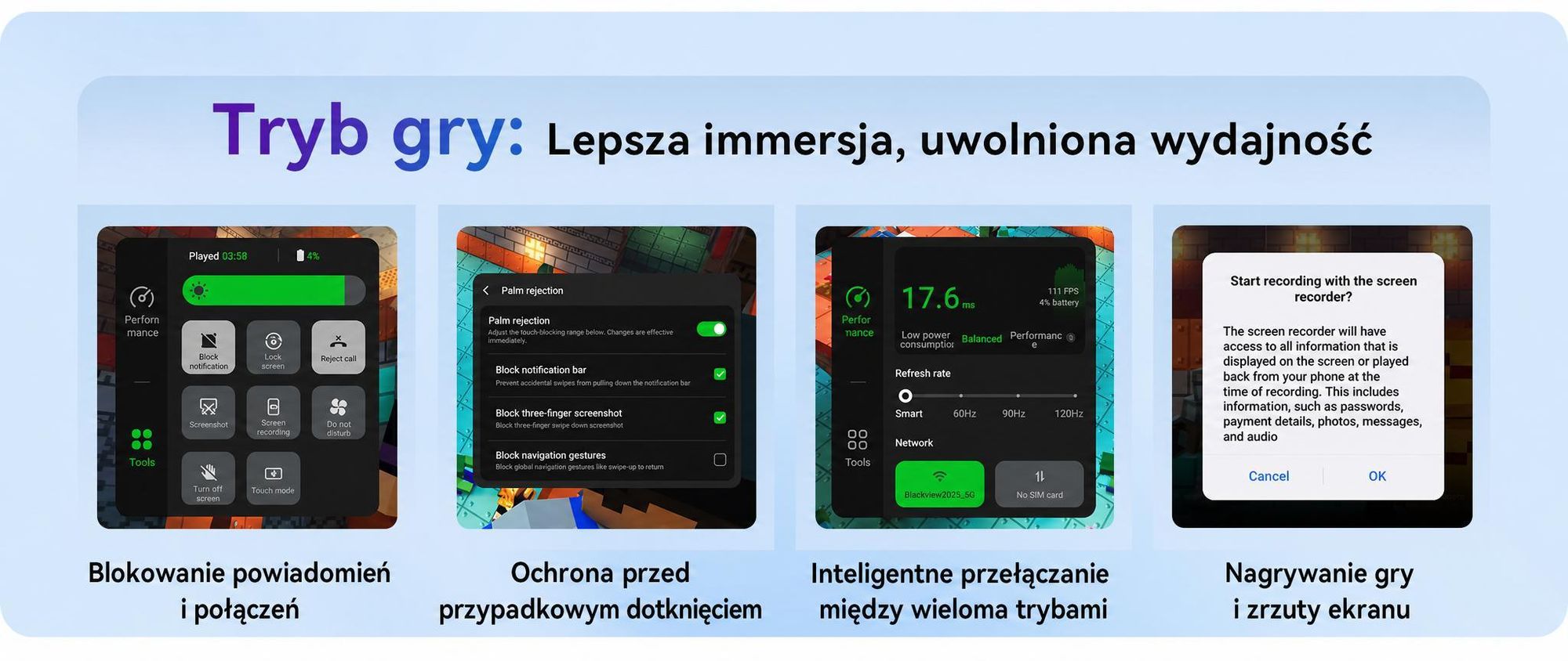 Smartfon Blackview WAVE 10 bez umowy, system Android 16, 32+128 GB, dwie karty SIM, częstotliwość odświeżania 120 Hz, ekran 6,88", aparat 32 MP, zdjęcia na żywo, bateria 5000 mAh, Face ID, Wi-Fi 5G, system Doke OS 5.0