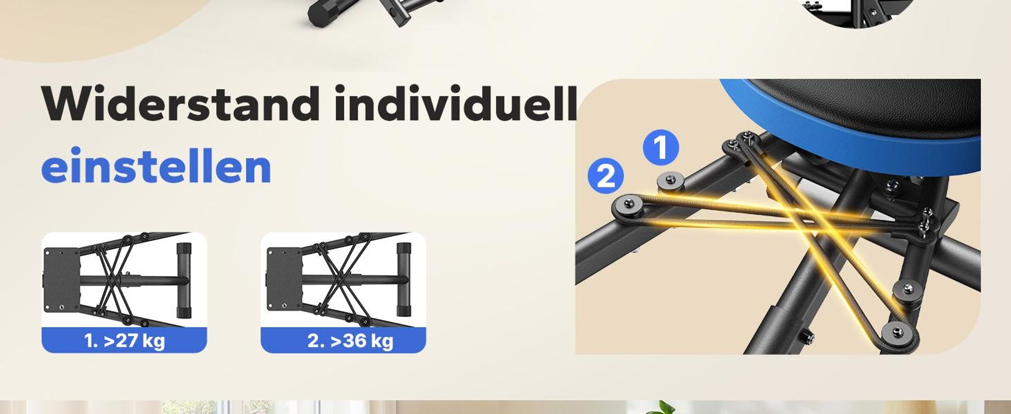 Hüftabduktor, 3-in-1 Heimtrainer für Brust, Po & Beine, Po-Trainer, Beintrainer, Hüfttrainer, bis zu 150 kg Merach