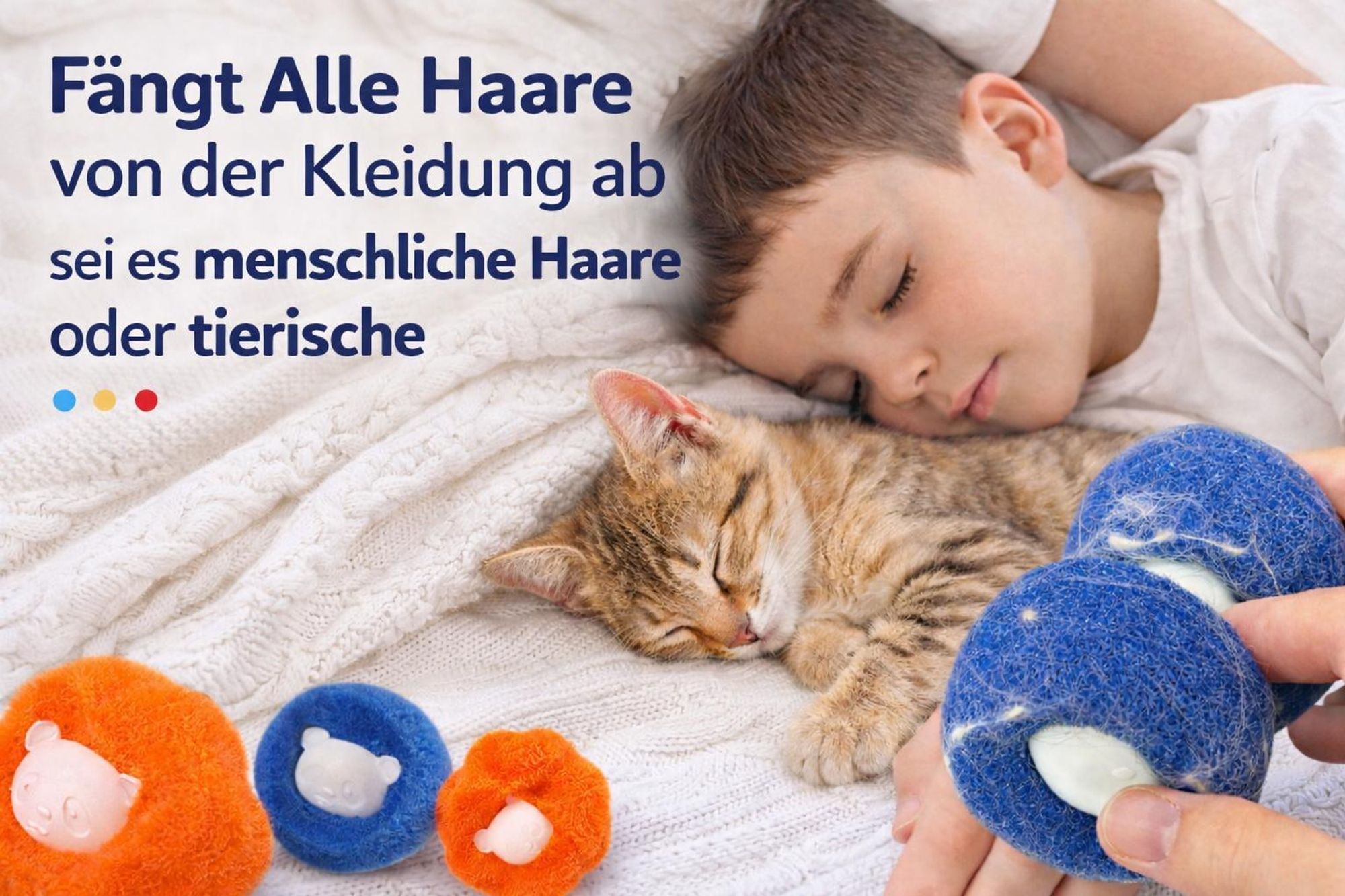 10 Stück Waschbälle Waschmaschine l Wäschebälle Tierhaarentferner für Hunde Katzen Fell Fussel entfernen sauber Wäscheball wiederverwendbar