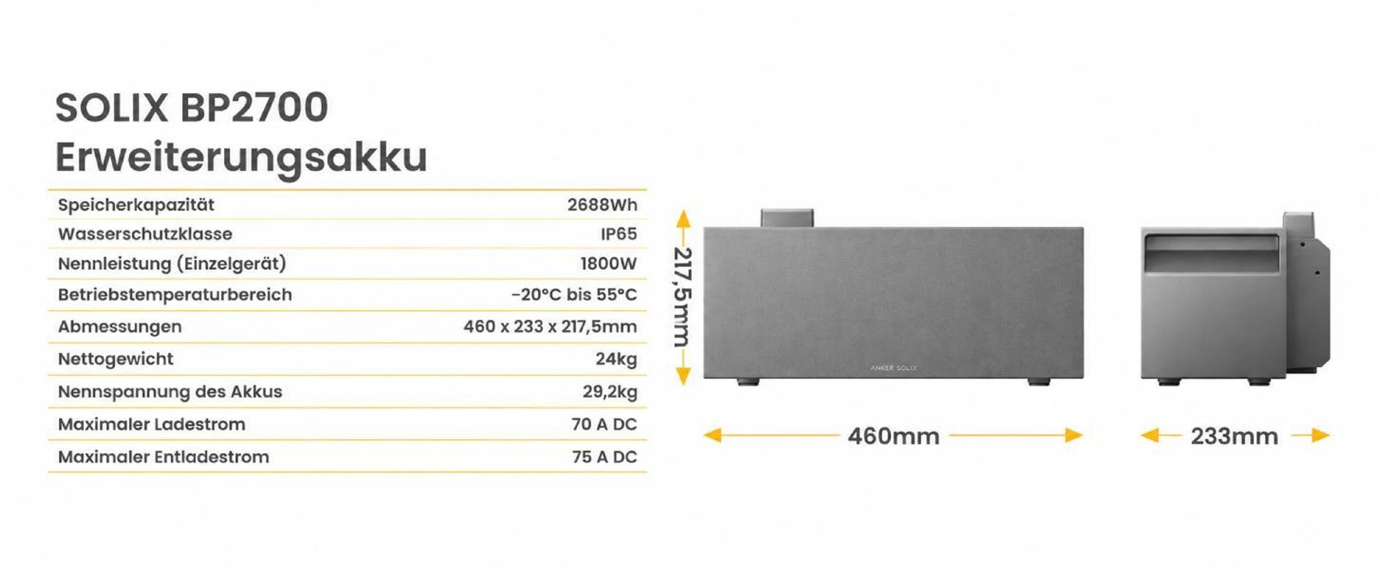 Anker SOLIX Solarbank 3 E2700 Pro 2688Wh Speicher für Balkonkraftwerk, 4 MPPT, Schließe bis zu 8 Panel (0% MwSt)