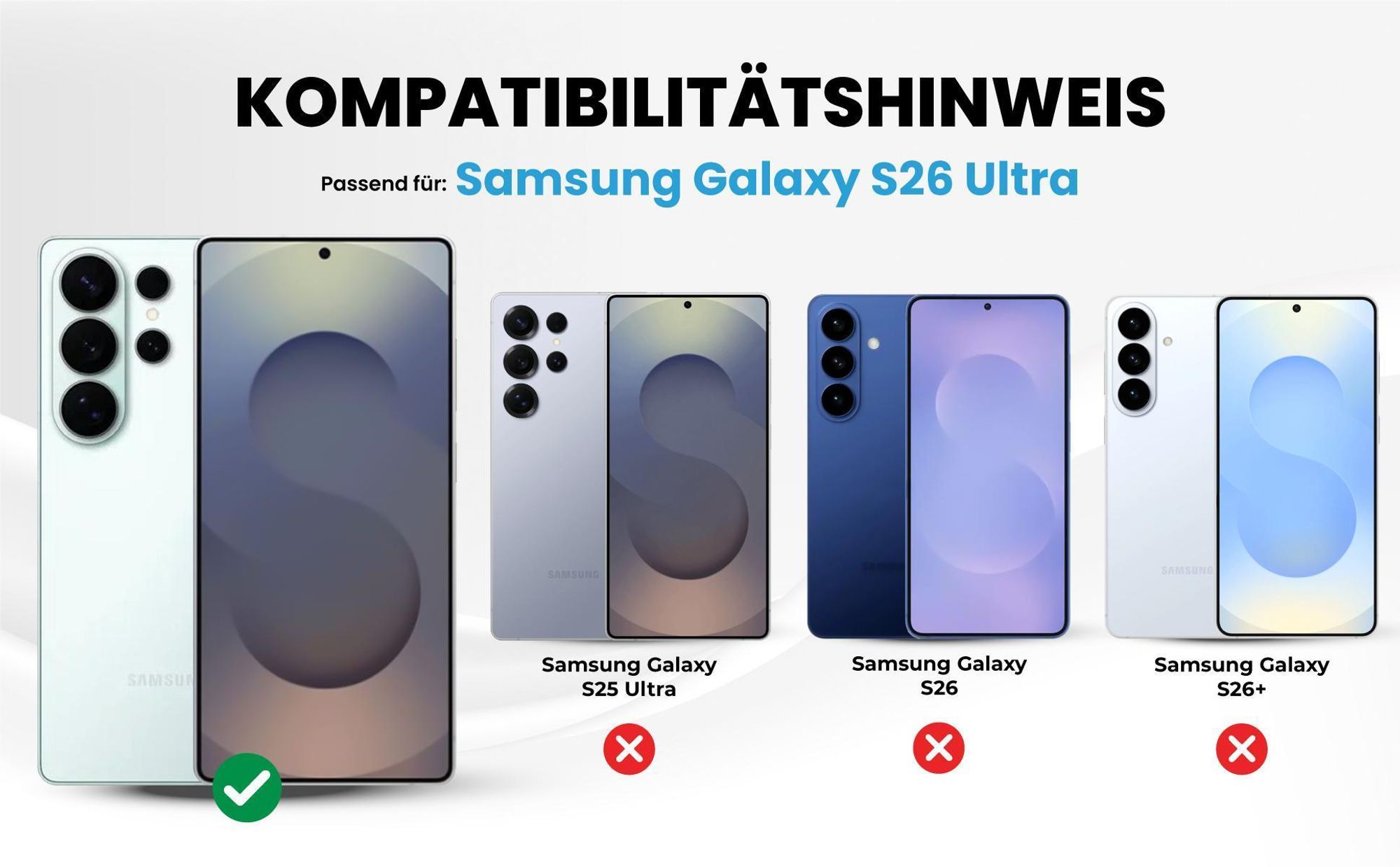 Kompatibilitätshinweise Hülle für Samsung Galaxy S26 Ultra