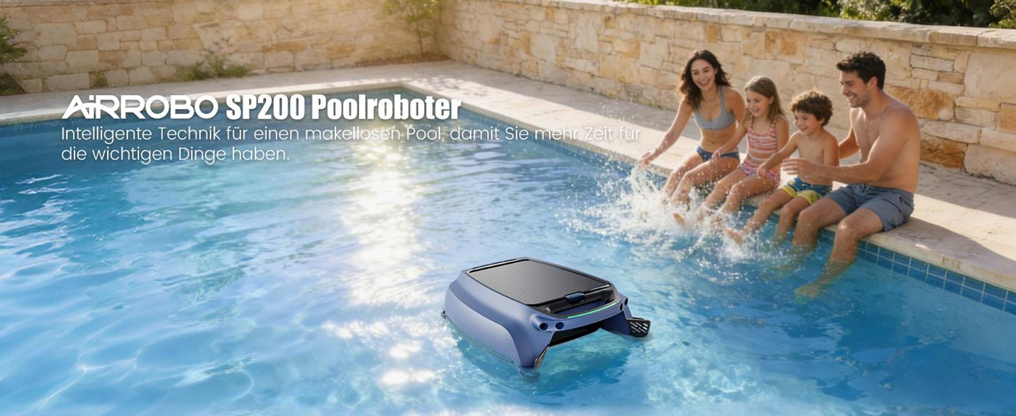 AIRROBO SP200 Poolroboter Roboter-Poolreiniger für die Wasseroberfläche