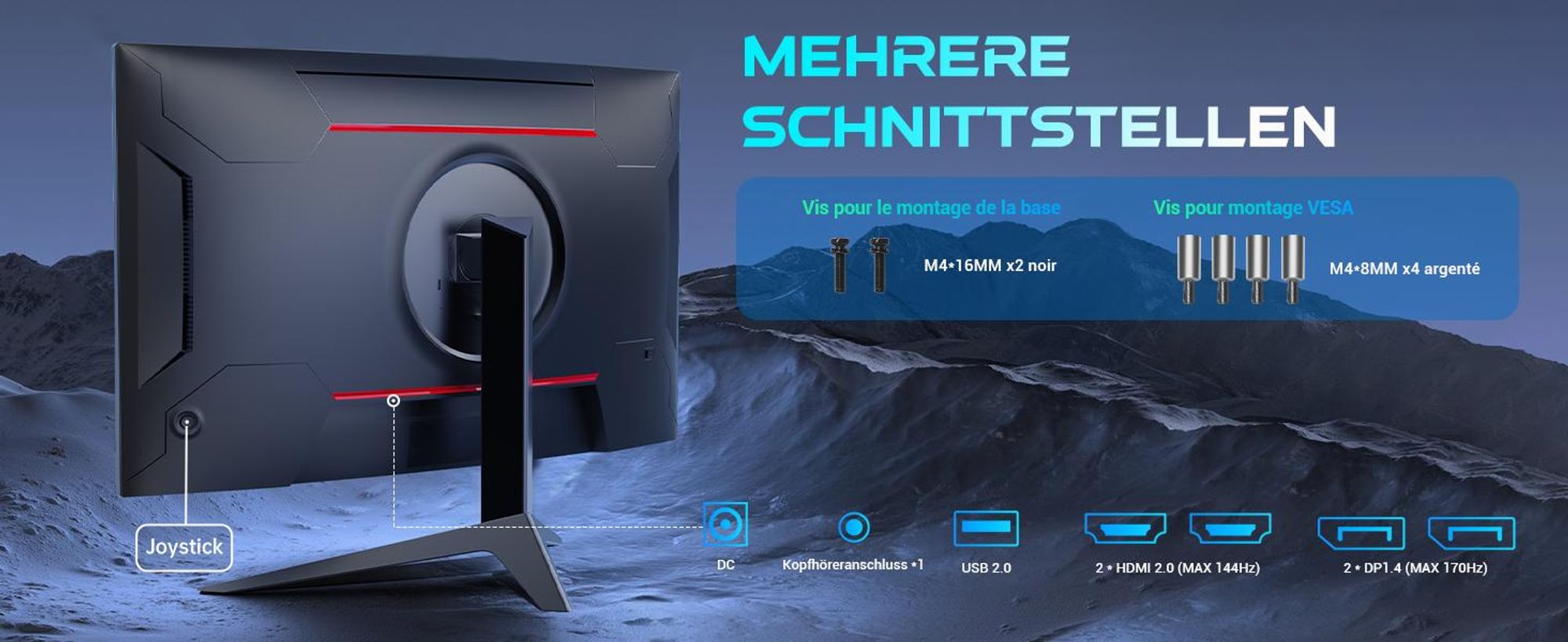 KTC H27S17 Curved-Gaming-Monitor  27-Zoll 2560x1440 QHD 180Hz HVA Curved 1500R