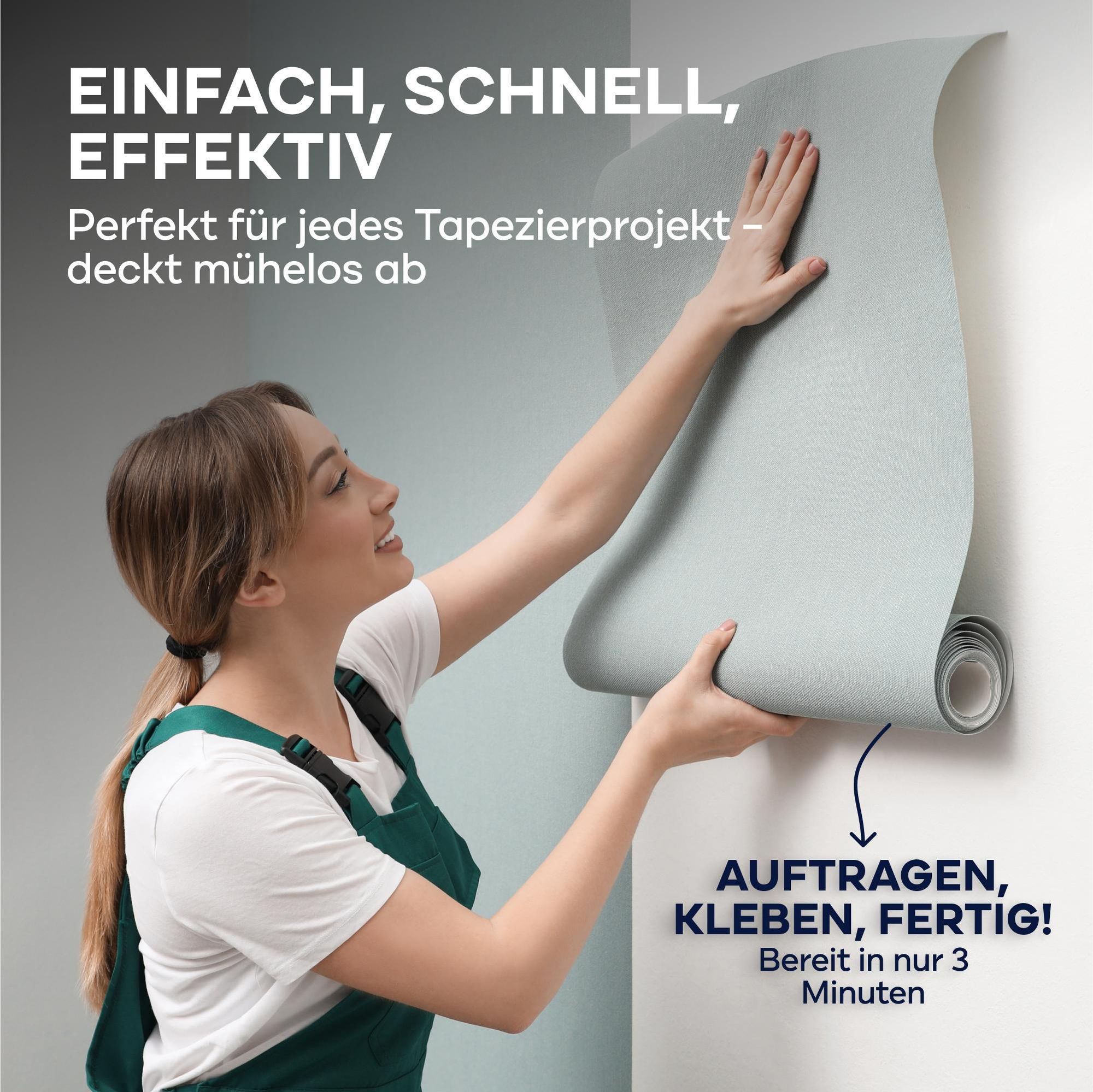 Plid Rollkleister für Vliestapeten 200 gr. - Tapetenkleister in 3 min fertig - hoher Ergiebigkeit
