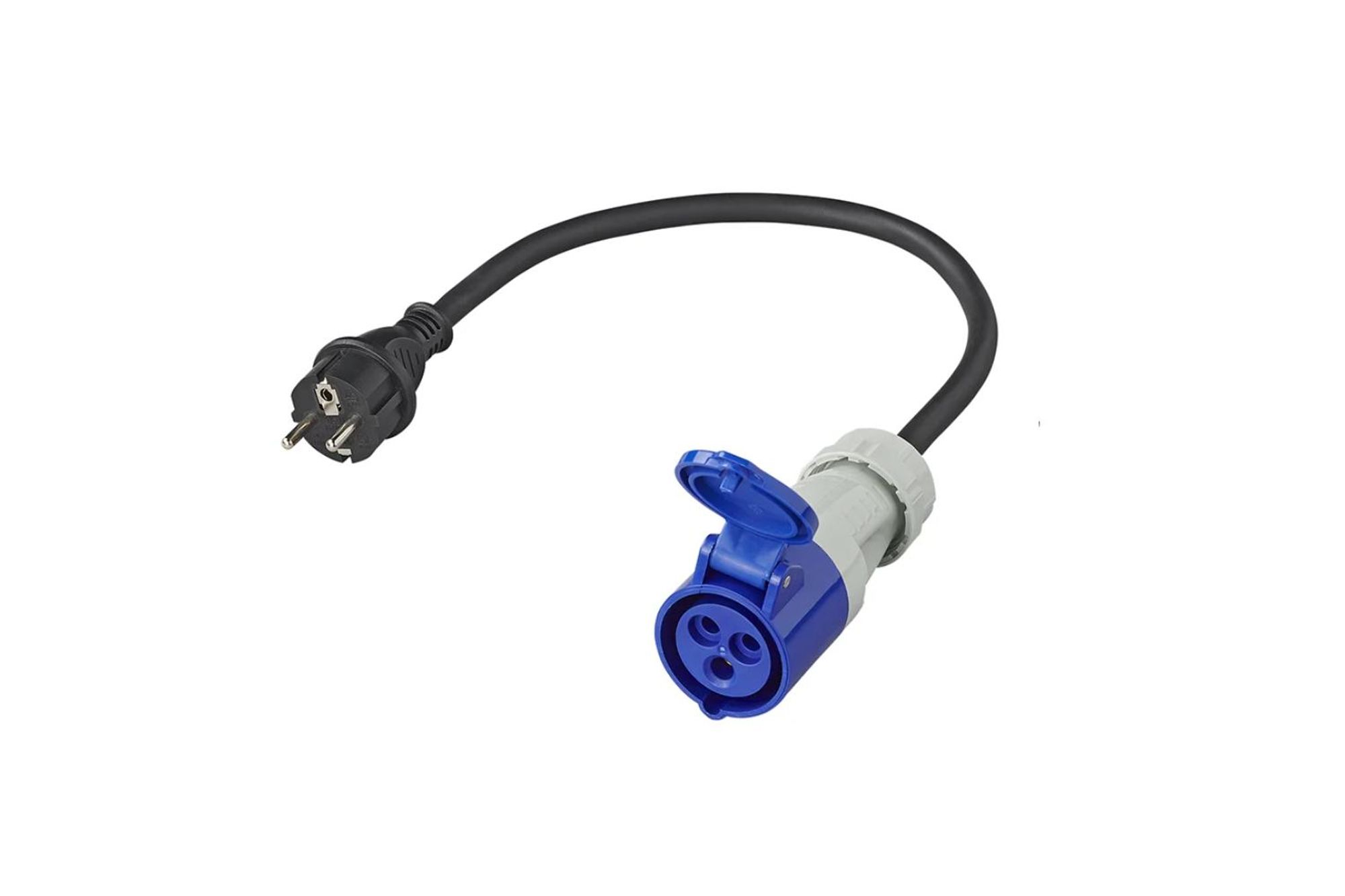 Adapterkabel 40cm von Schukostecker auf CEE
