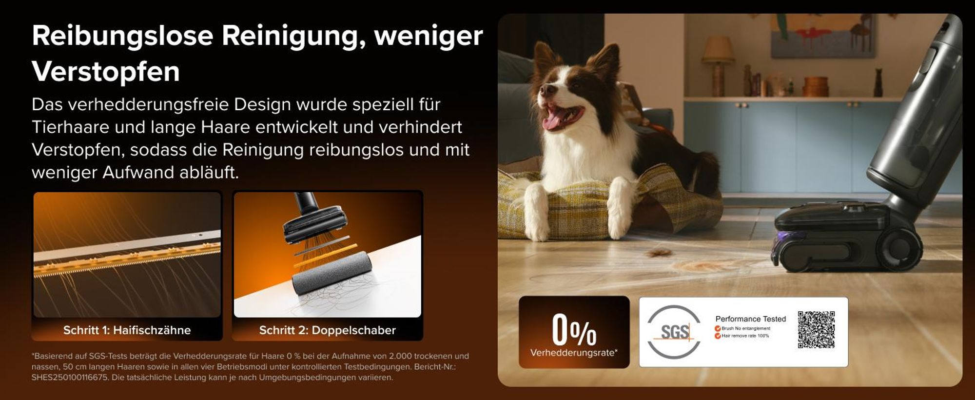 Roborock F25 Steam Nass Trockensauger mit Dampf, 180 °C Dampfmopp, 25.000Pa Saugkraft, Hochtemperatur-Selbstreinigung mit 95 °C, 180° Flaches Design