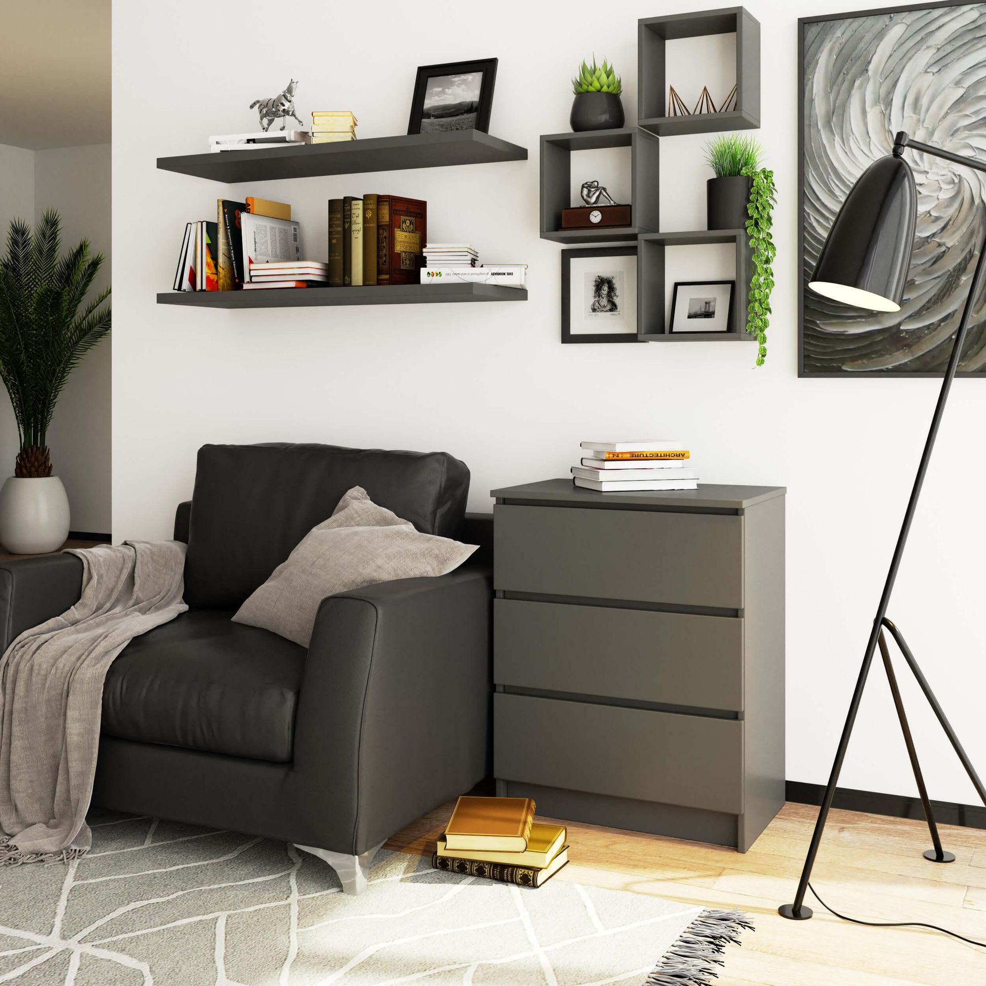 Kommode im Wohnzimmer.